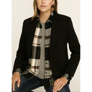 Madewell Women's‎ Bromley Plaid Flannel Sunday Shirt Preppy Oversized Sz S